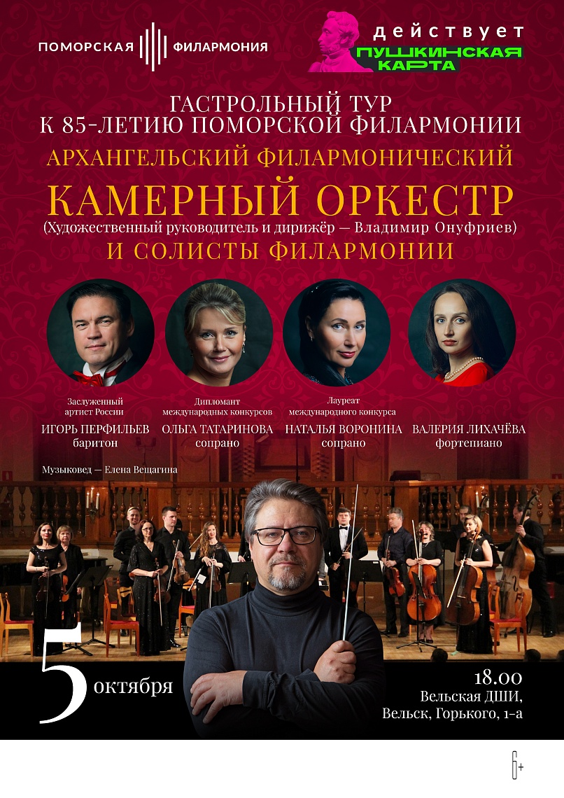 Камерный оркестр и солисты в Вельске